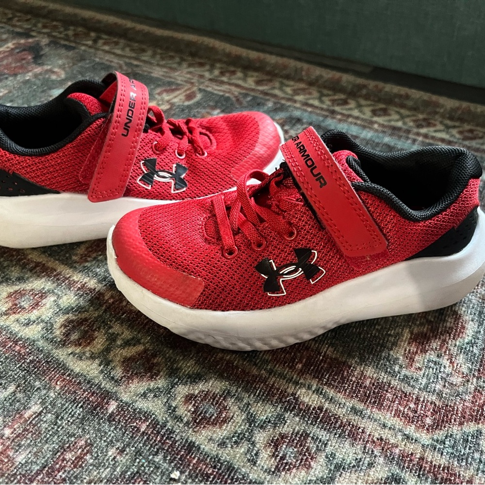 Under Armour Kids Red Sneakers